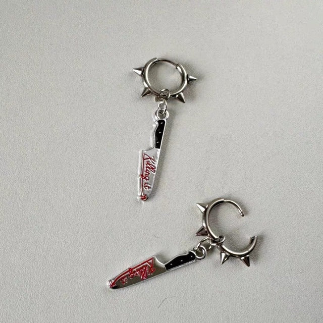 Wholesale Diablo Gothic Punk Rock Dagger Stud Stud Earrings