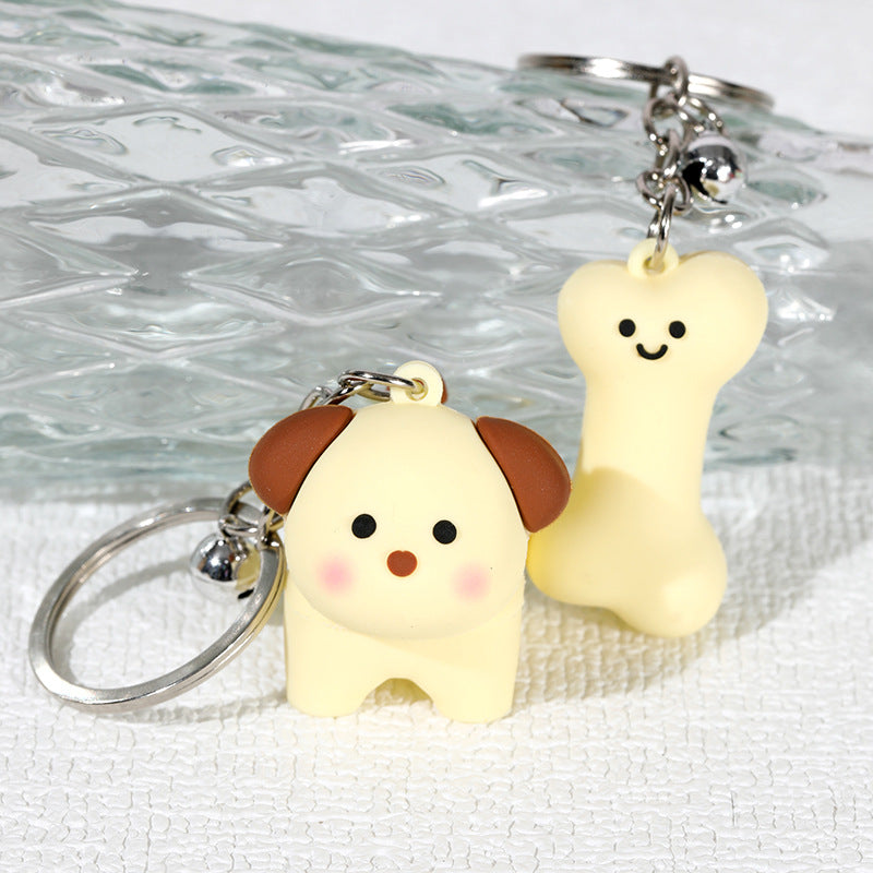 Wholesale Cartoon Cute Puppy Bone Keychain