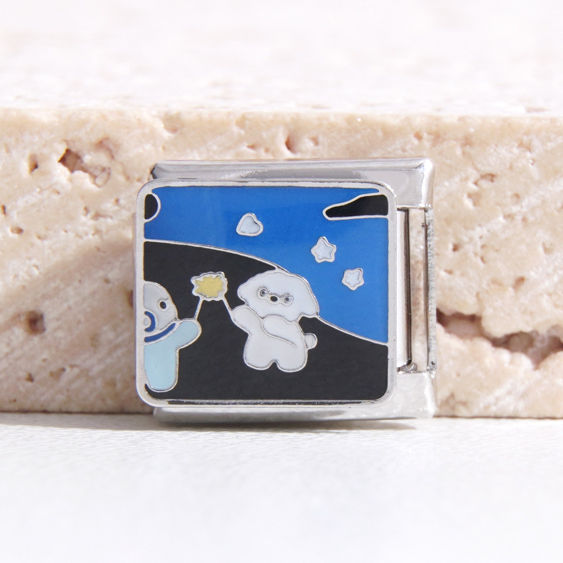 Wholesale Italian Charm Bracelet 9mm DIY Splicing Creative Pattern Stainless Steel Composable Bracelet