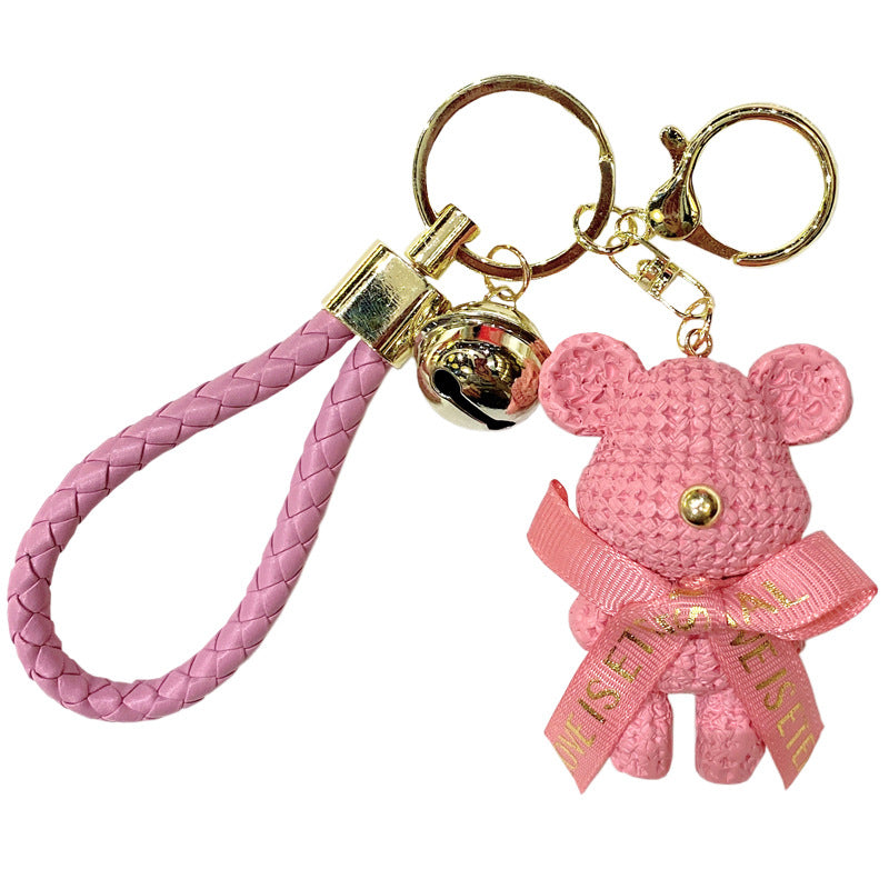Wholesale Cartoon Cute Resin Wool Bear Keychains ACC-KC-Gongz015