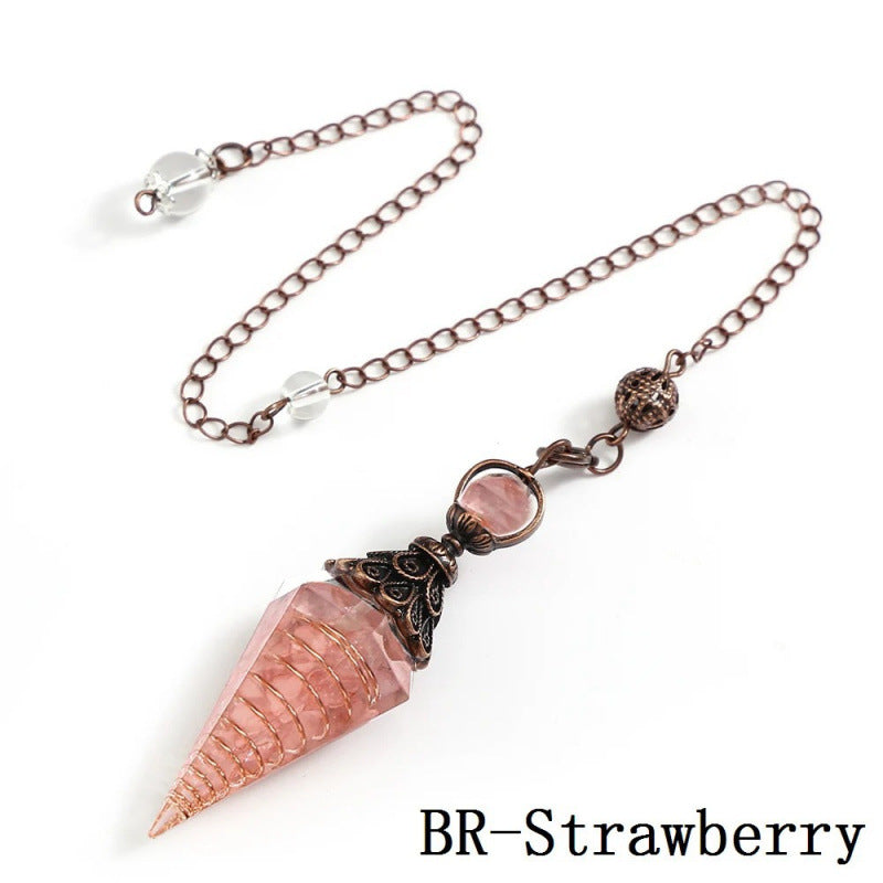 Wholesale Amethyst Crystal Hexagon Pendant Ancient Silver for DIY Jewelry Making Decorative Gift