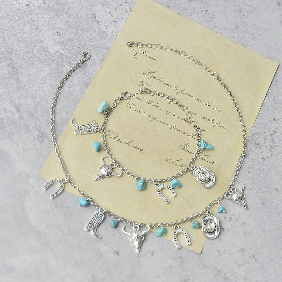 Wholesale Retro Western Cowboy Necklace