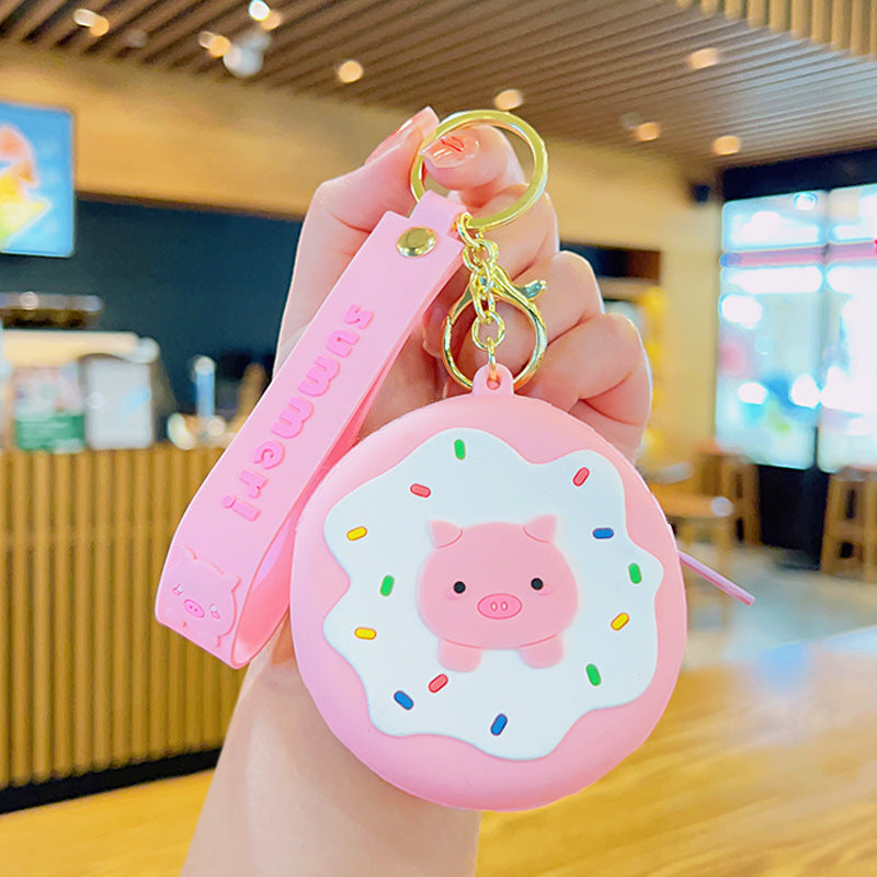 Wholesale Cartoon Cute Donut Coin Purse Keychain ACC-KC-JuCai010