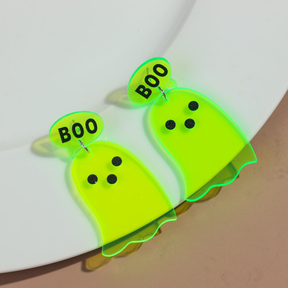 Wholesale Halloween Carnival Party Ghost Earrings Acrylic  Earrings
