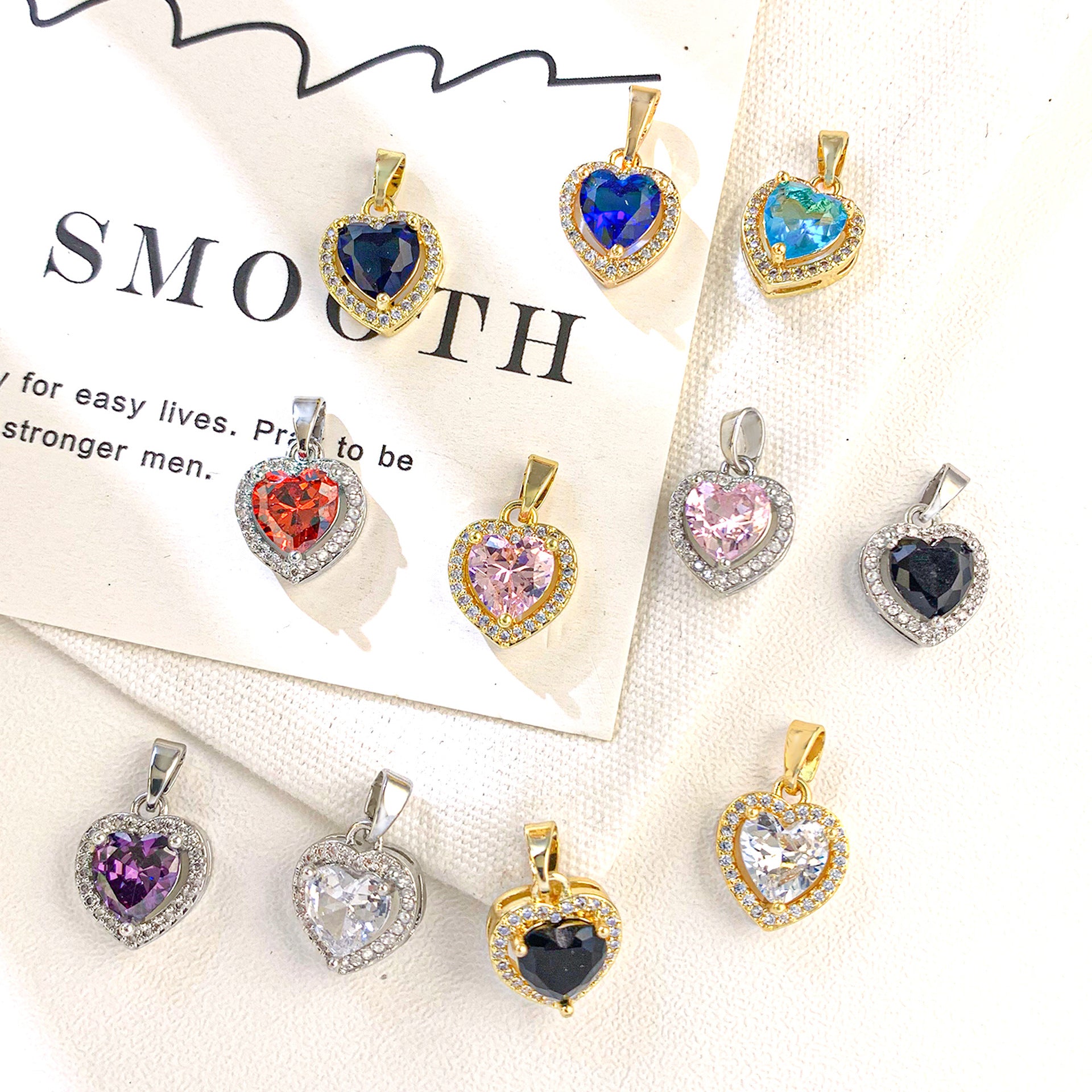 Wholesale Pendant  Colorful Love Pendant Fashion Jewelry
