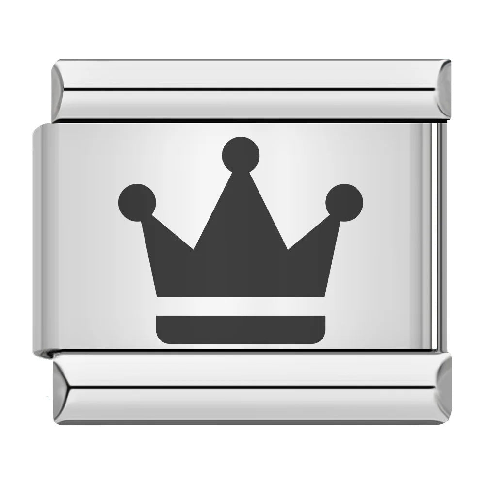 Wholesale  Italian Charm Bracelet 9mm DIY sun moon stars Creative Stainless Steel Composable Bracelet