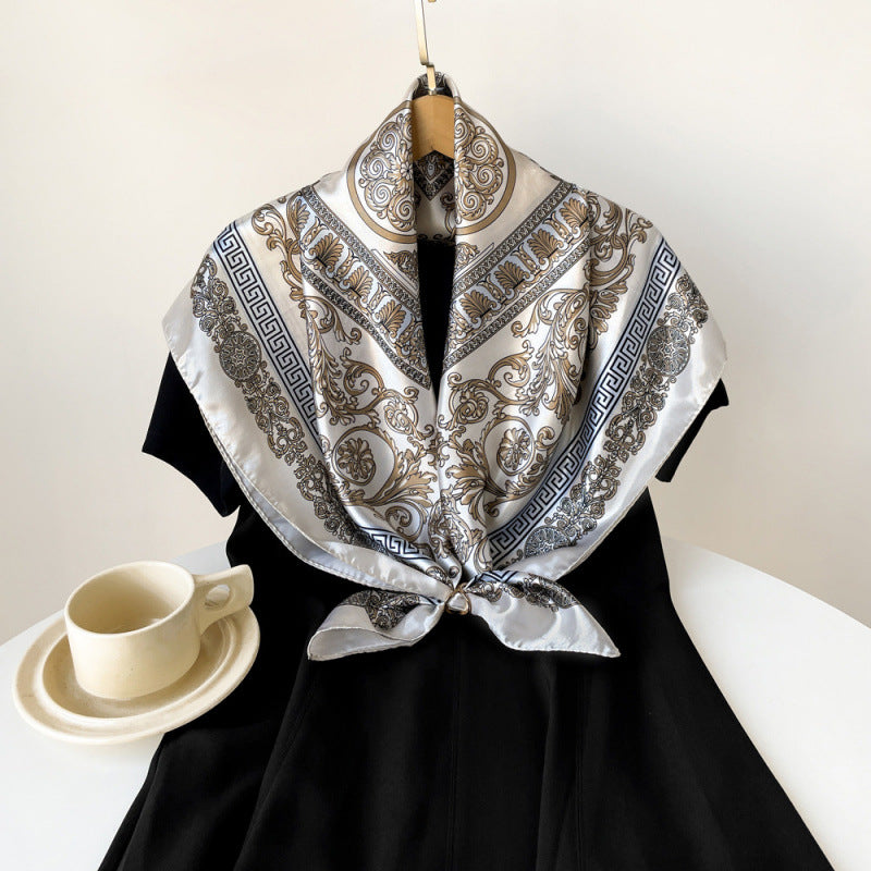 Wholesale 90* 90cm ladies large square silk scarf