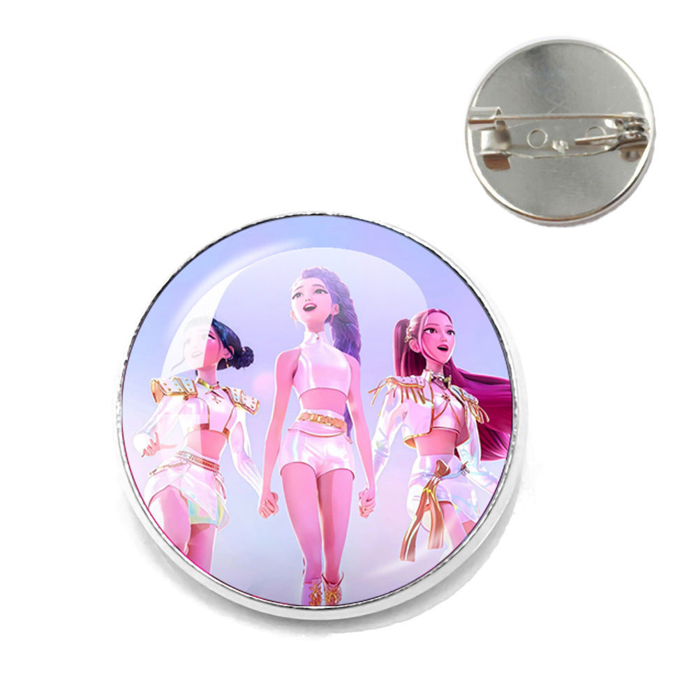 Wholesale  Kpop Time Gemstone Brooch  ACCVIP