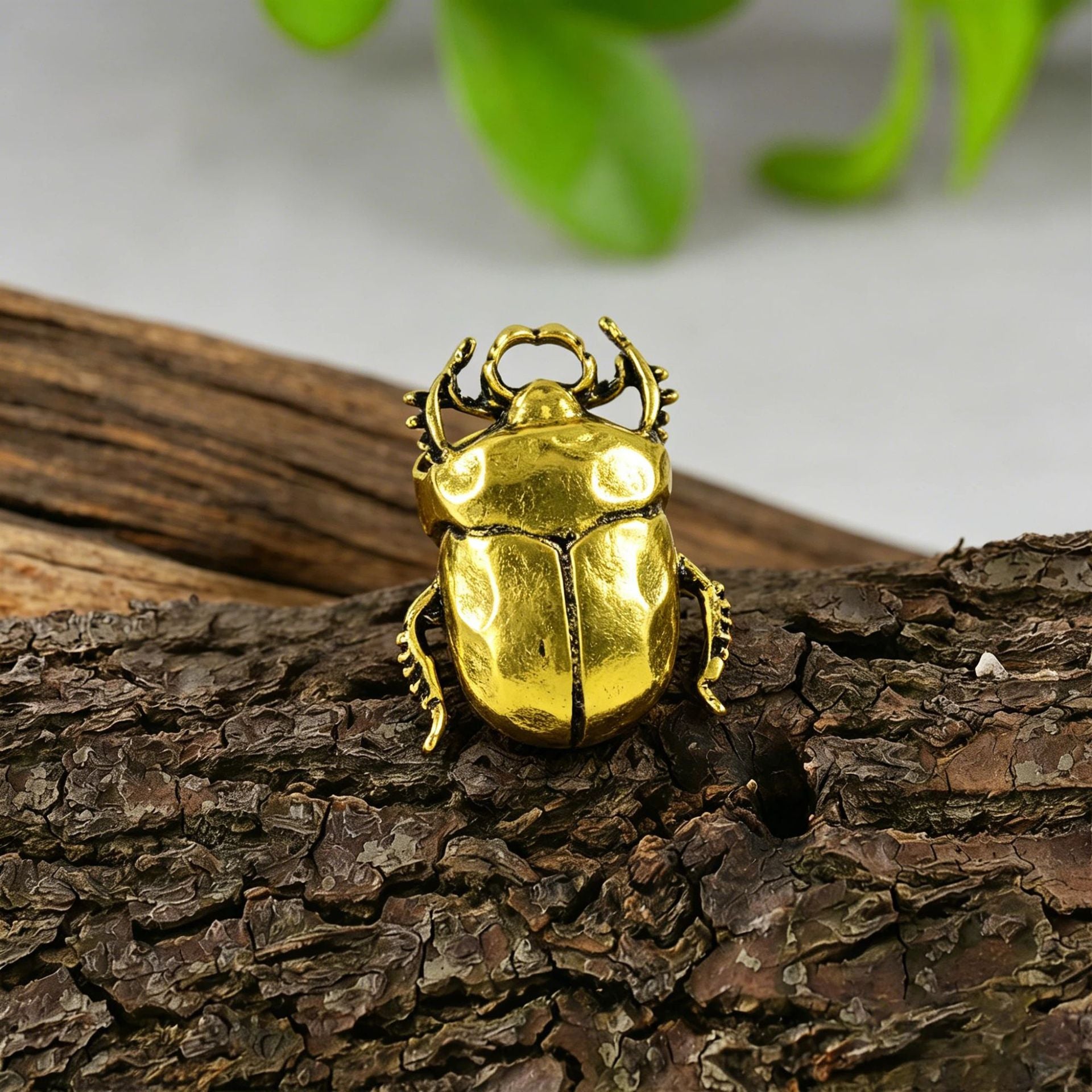 Wholesale Antique Gold Zinc Alloy Insect Cicada Ring Open Adjustable Band Trendy Casual Jewelry For Women Everyday Wear Gift