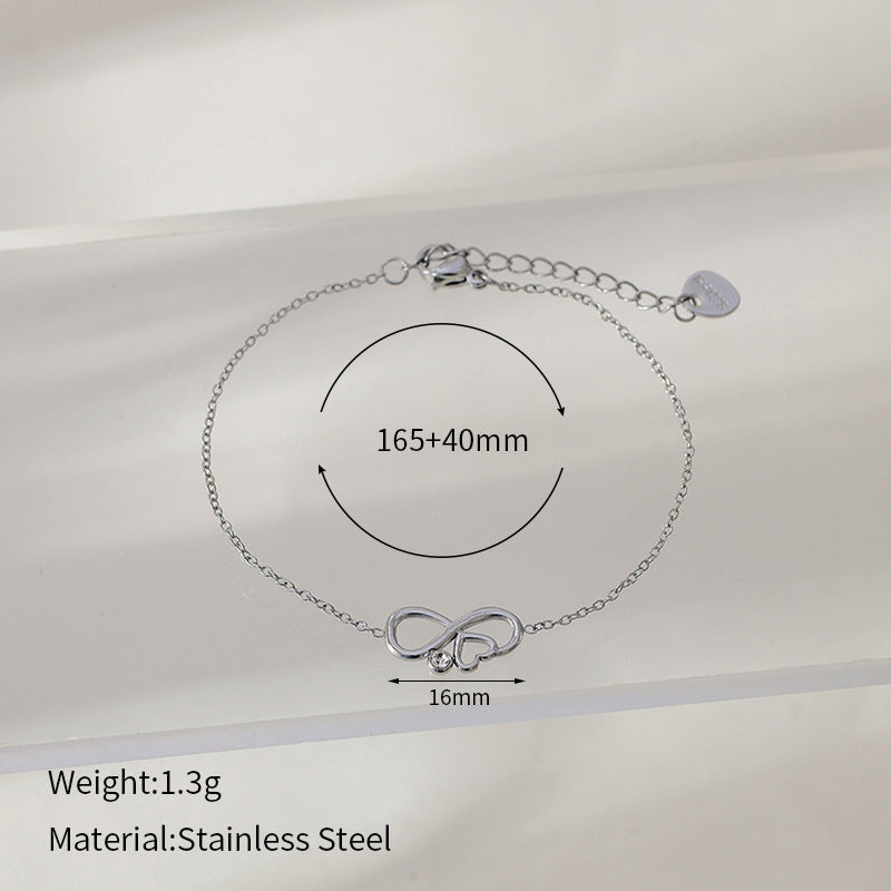 Wholesale Stainless Steel Metal Creative Love Necklace