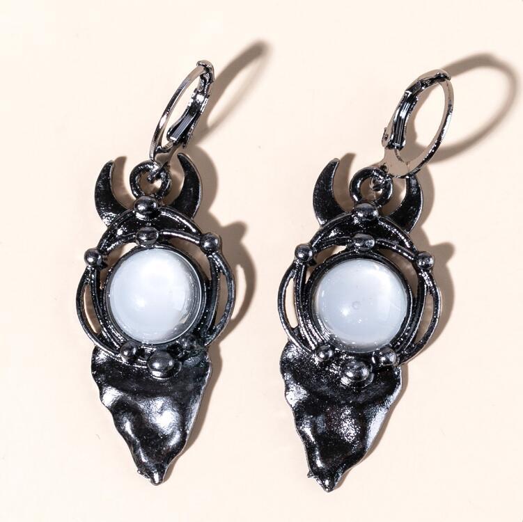 Wholesale  Black Arrow Labrador pearl earrings