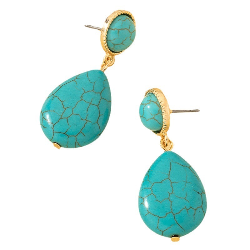 Wholesale Ethnic  retro  Pine stone earring