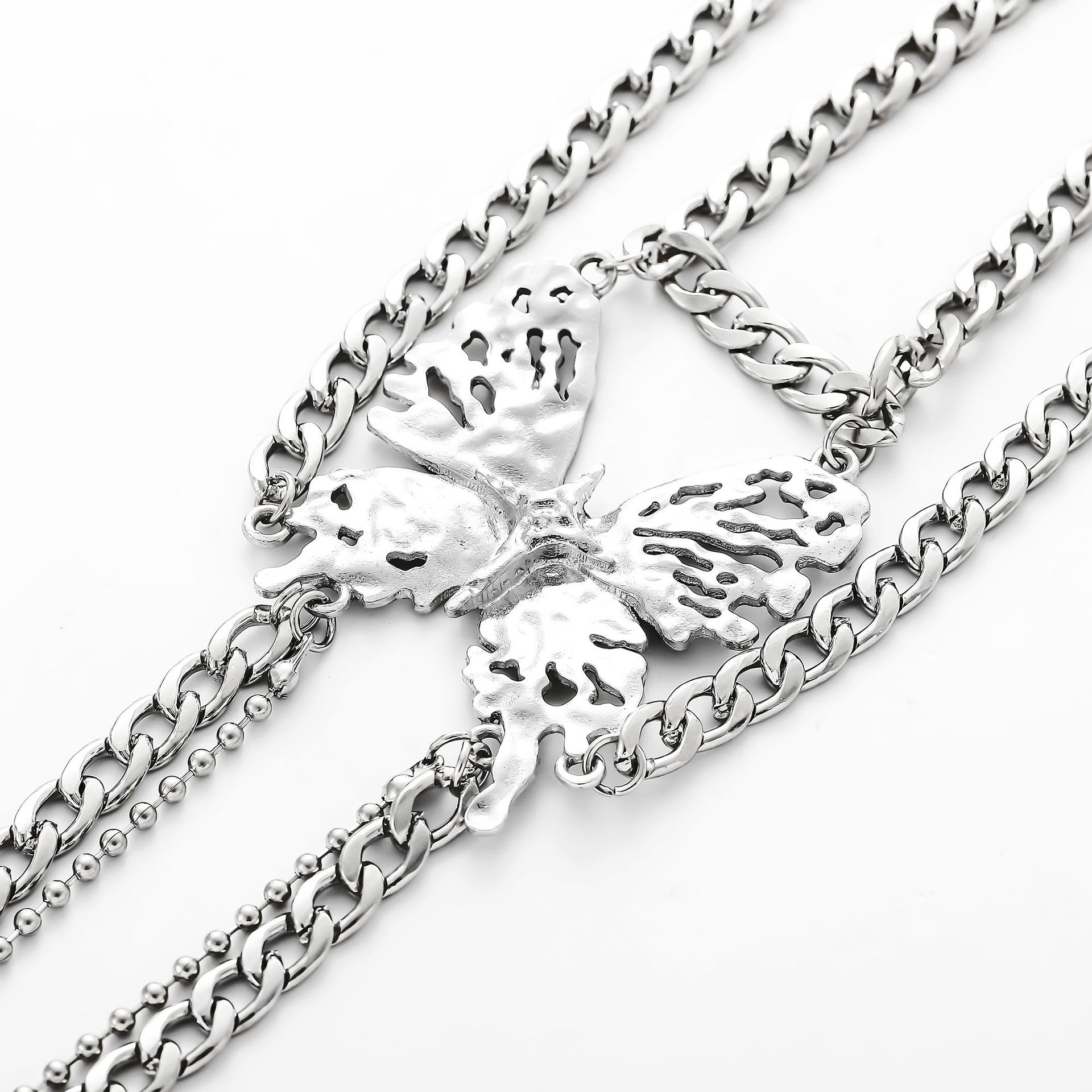 Wholesale  tassel arm ring fashion butterfly multi-layer bracelet