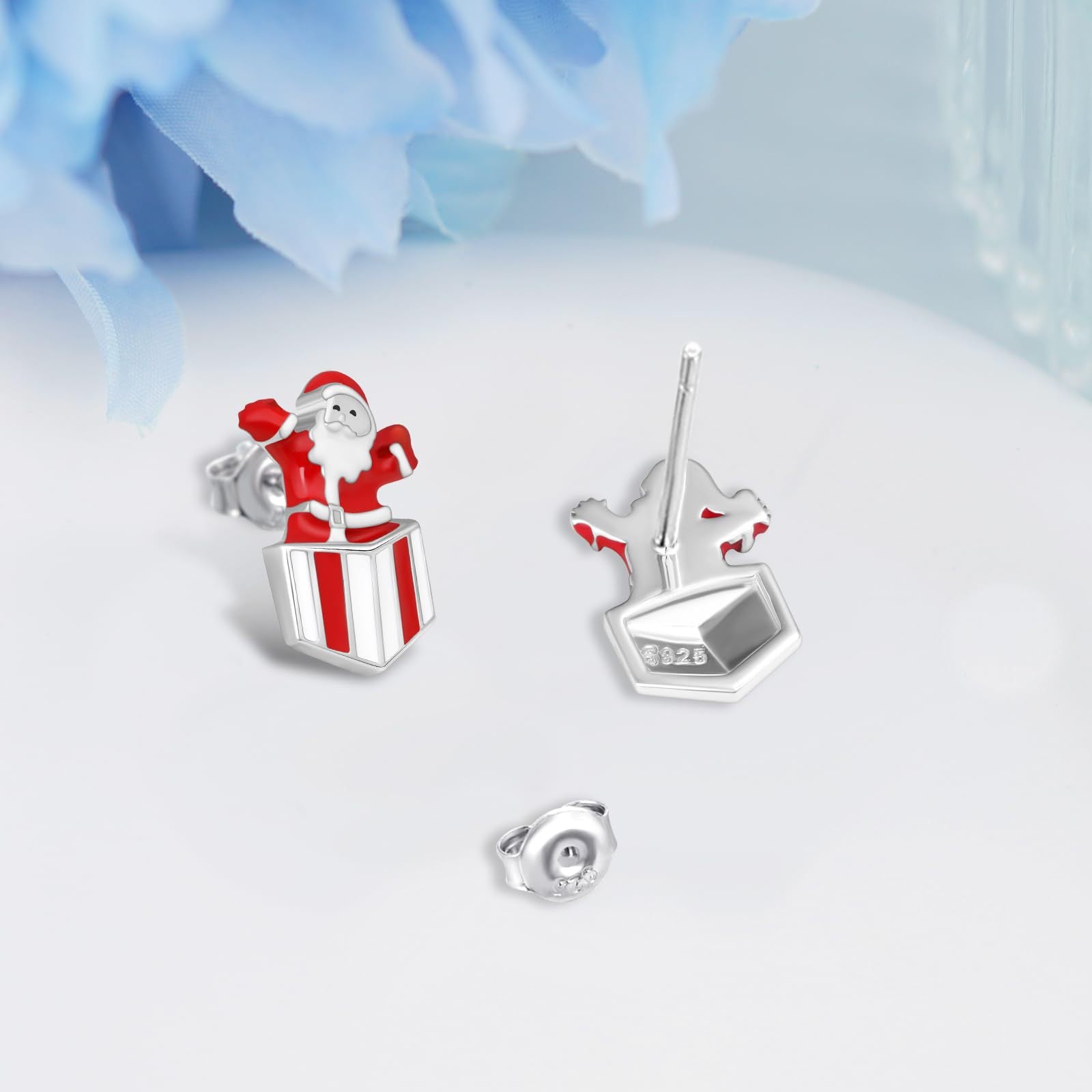 Wholesale Christmas Accessories Santa Claus Gift Earrings