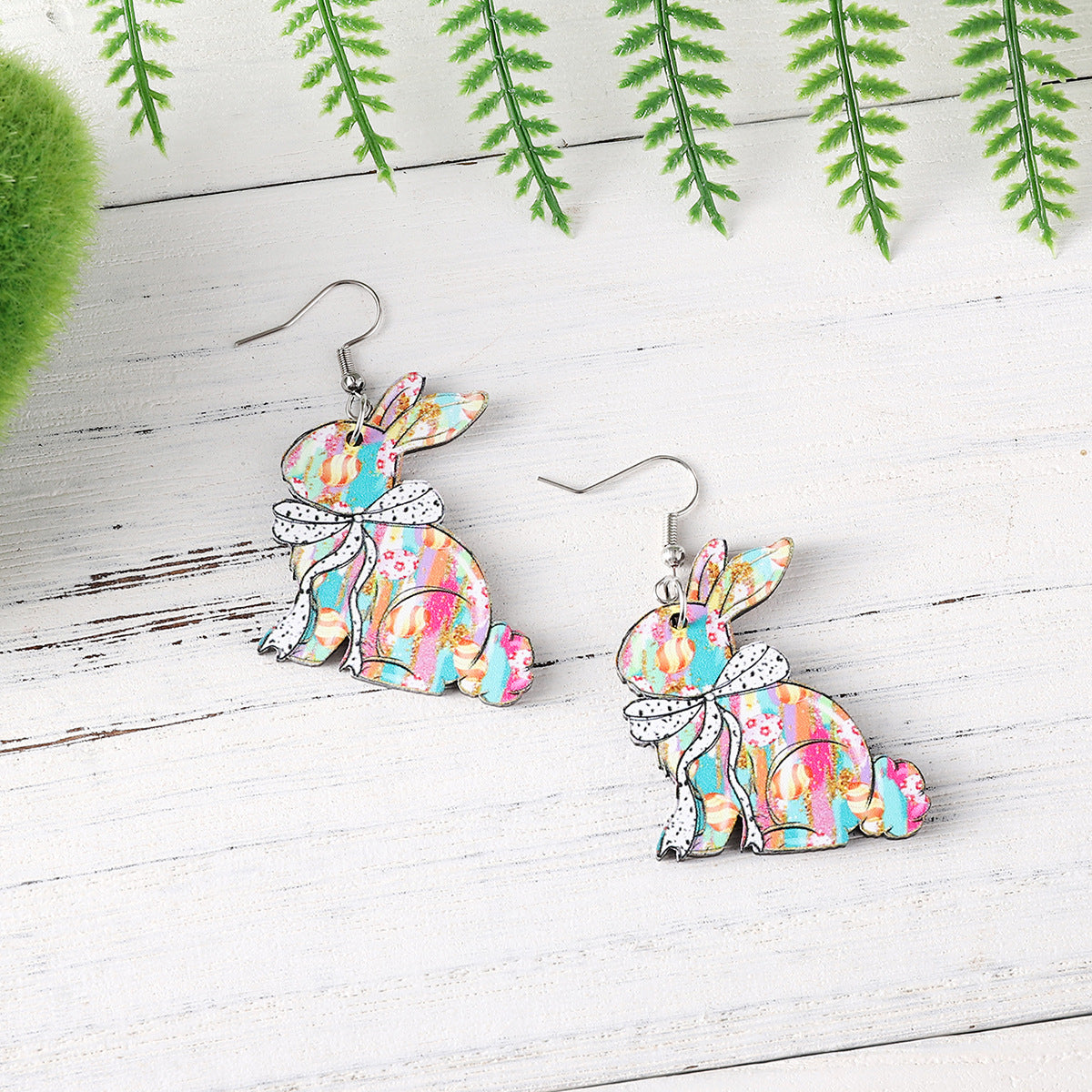 Wholesale Easter Bow Cross Rabbit Hen Pendant Earrings