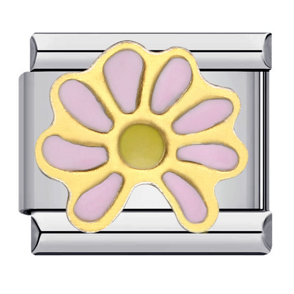 Wholesale Italian Charm Bracelet 9mm DIY Splicing Removable Flowers Stainless Steel Composable Bracelet