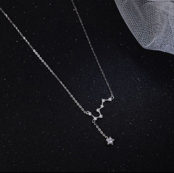 Wholesale Big Dipper s925 silver necklace