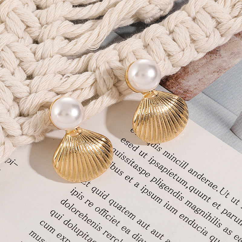 Wholesale Summer Sea Life Shell Shape  Earrings