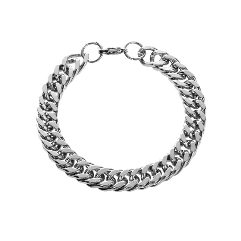 Wholesale Titanium Steel Cuban Men's Bracelet ACC-BT-Meihun002