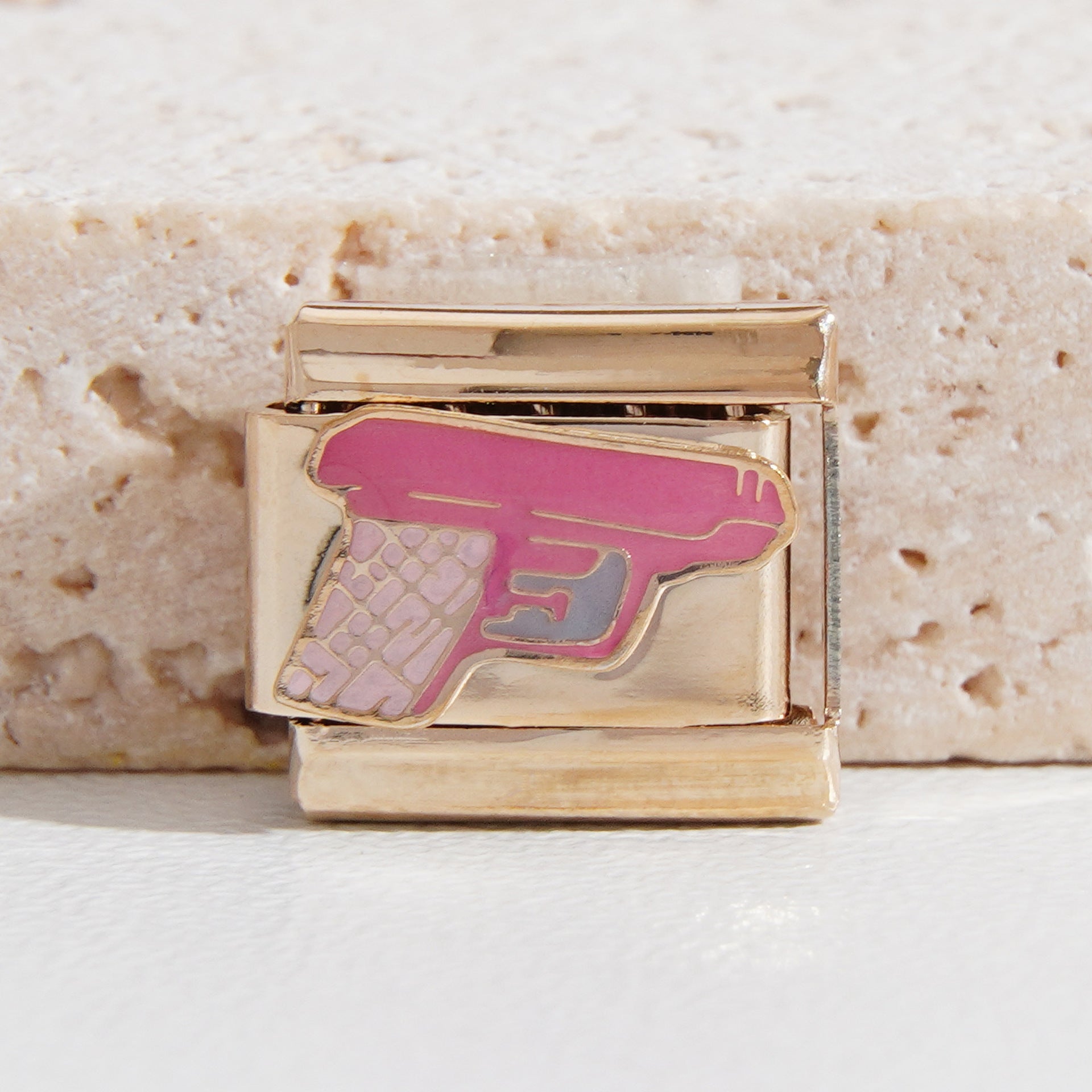 Wholesale Italian Charm Bracelet 9mm DIY Splicing Heart Smiley Face Stainless Steel Composable Bracelet