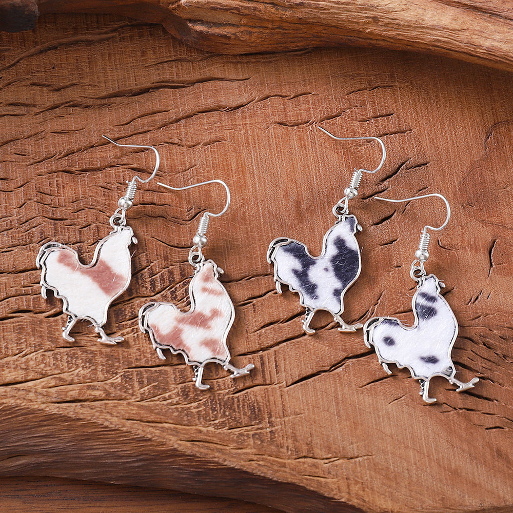 Wholesale Retro Big Cock Animal Earrings
