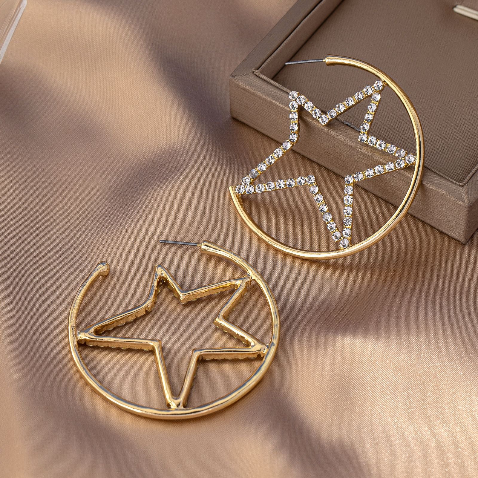 Wholesale Star rhinestone earrings