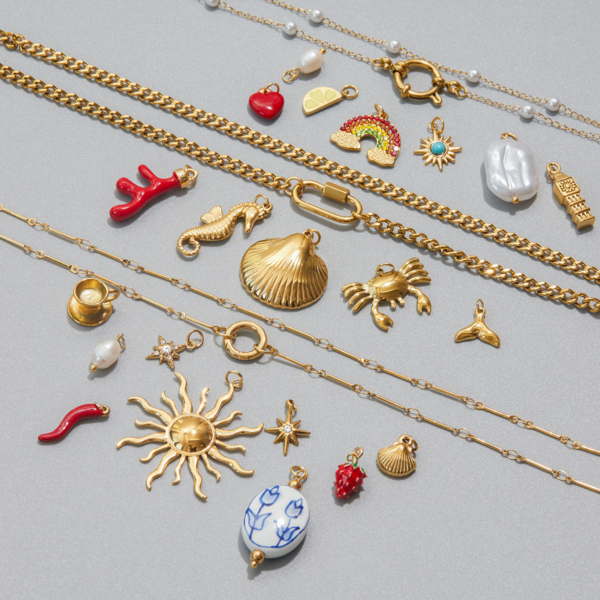 Wholesale Stainless Steel Pearl Necklace Accessories Jewelry Accessories