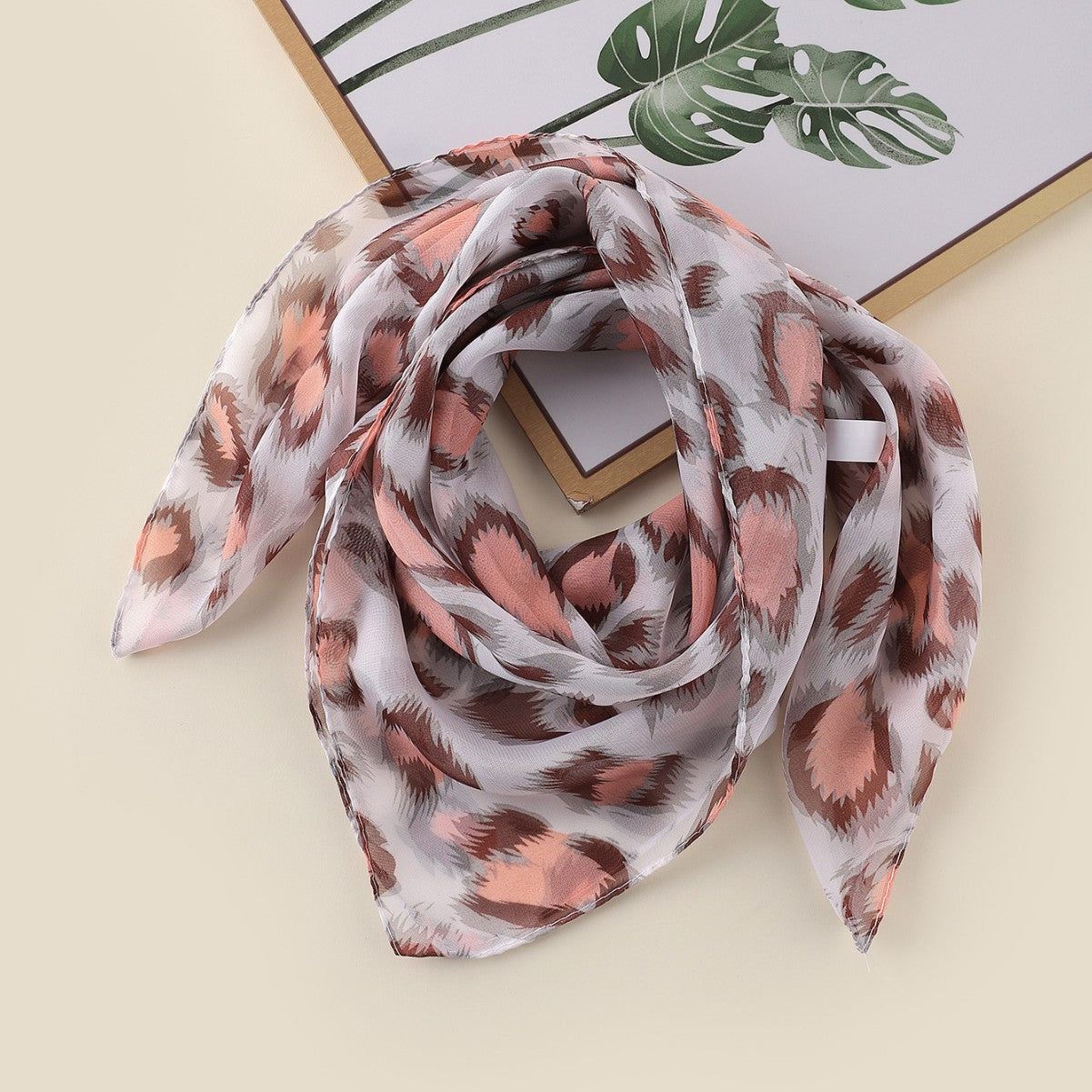 Wholesale Leopard print large square scarf