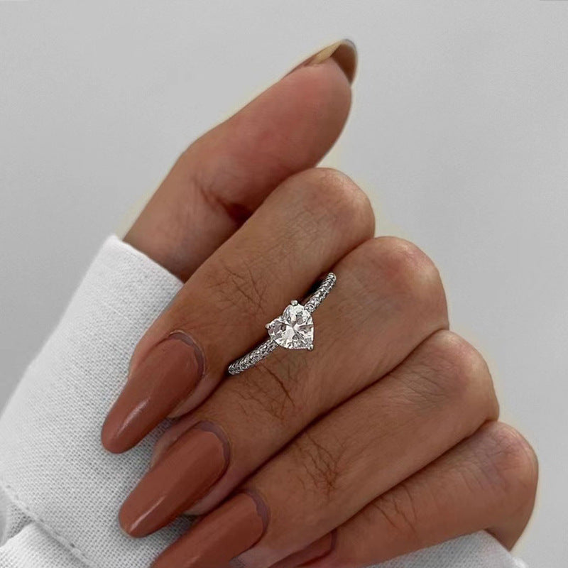 Wholesale personality diamond alloy ring  love ring