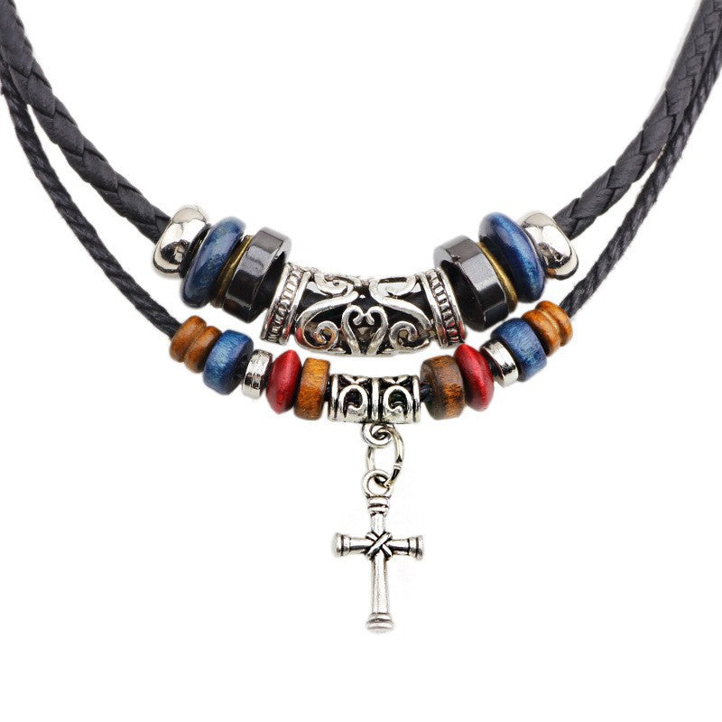 Wholesale  Double-layer Winding Necklace Clavicle Chain