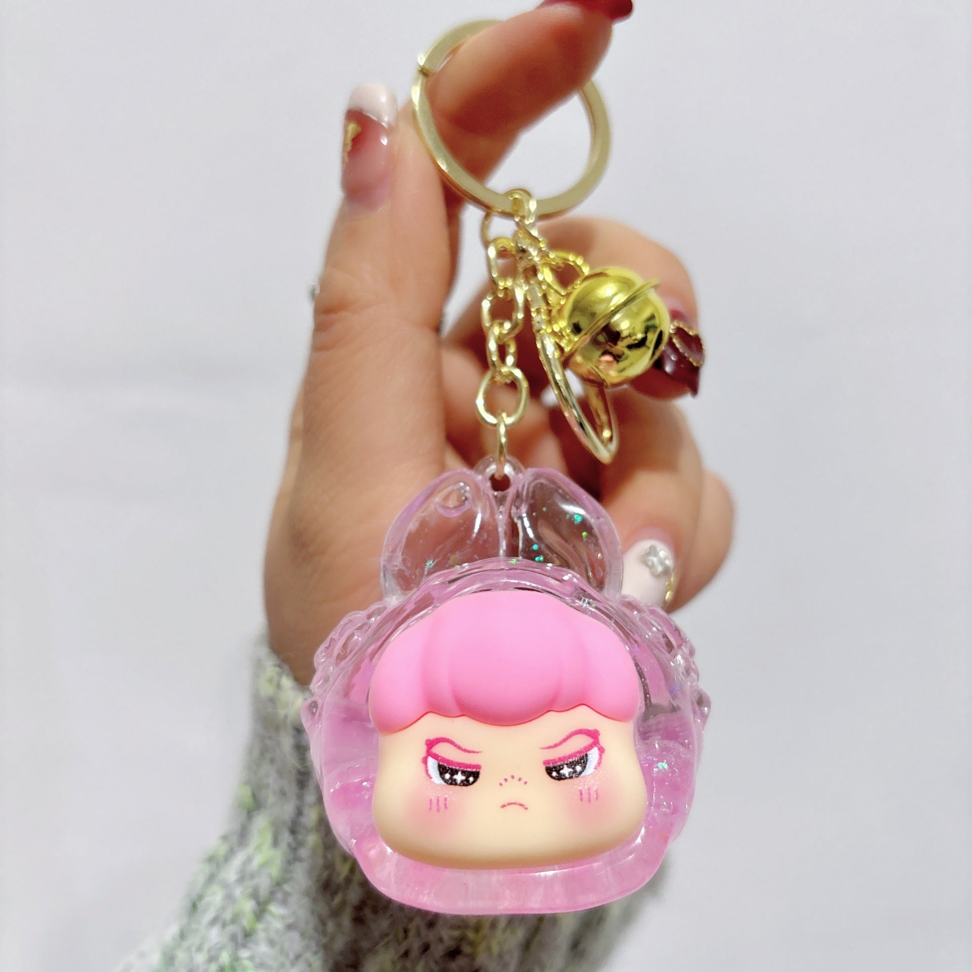 Wholesale Magic Rabbit Flash Acrylic Oil Keychain