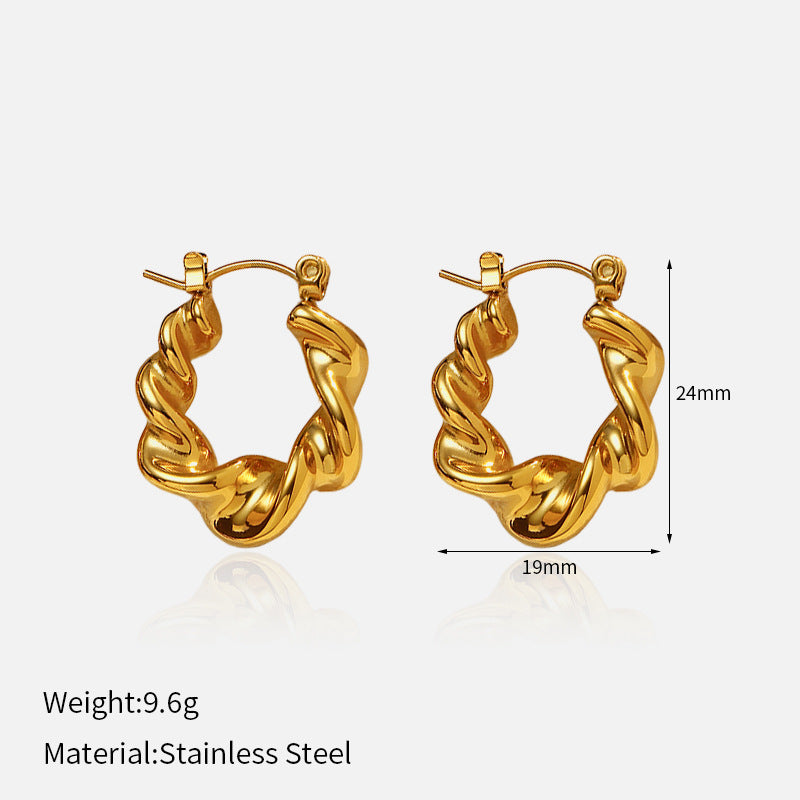 Wholesale  luxury multi-style stainless steel earrings