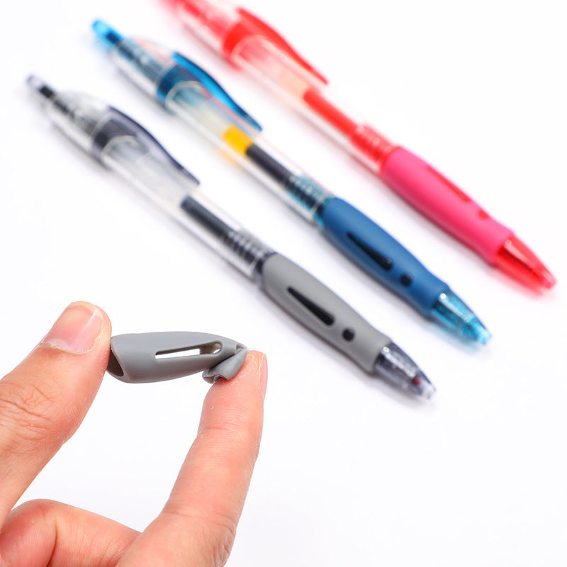 Wholesale push gel pen three color ballpoint pen