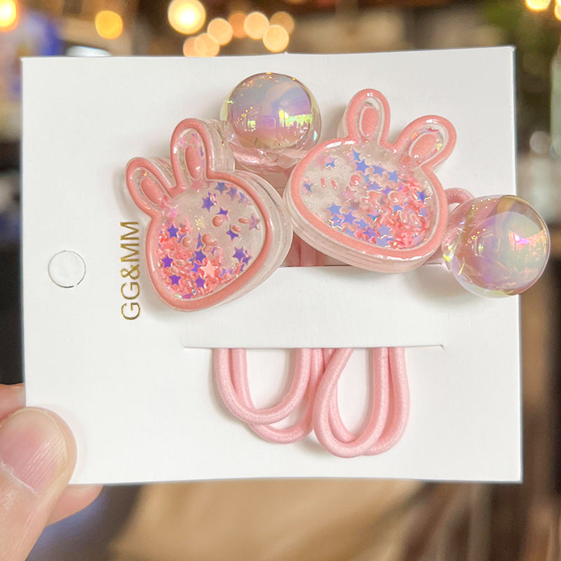 Wholesale children's cute winding belt cartoon hair rope