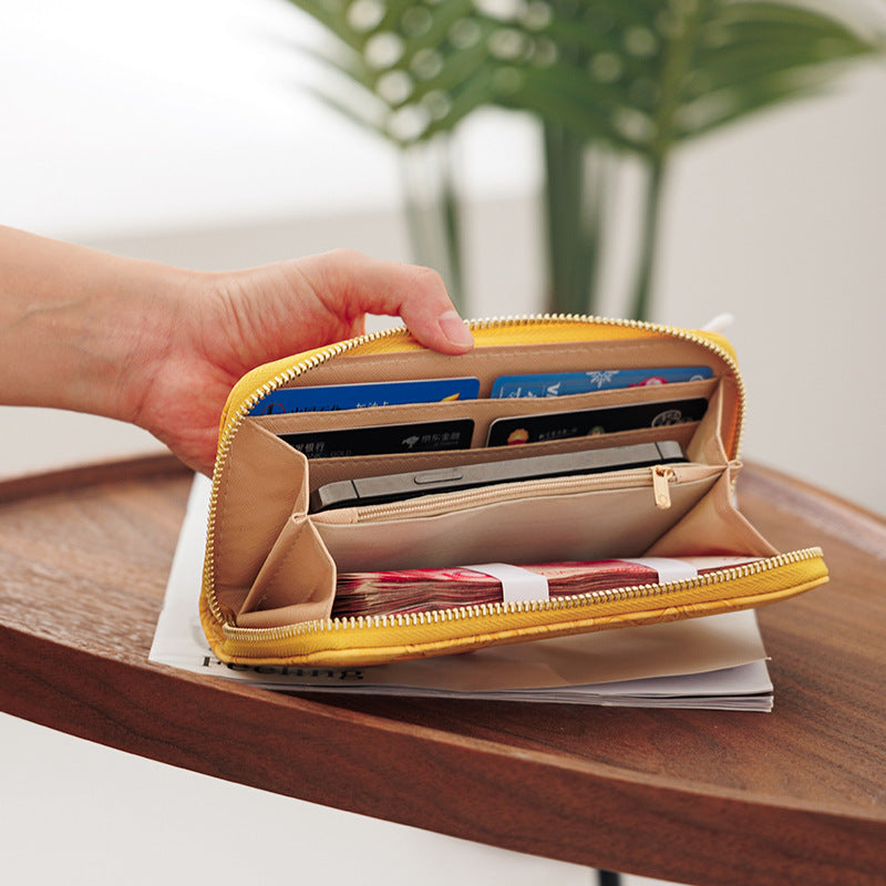 Wholesale Long PU Large Capacity Single Pull Wallet ACC-WT-Kuans004