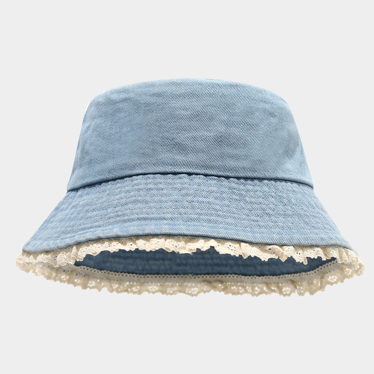 Wholesale  Lace Denim Basin Hat Bucket Hat