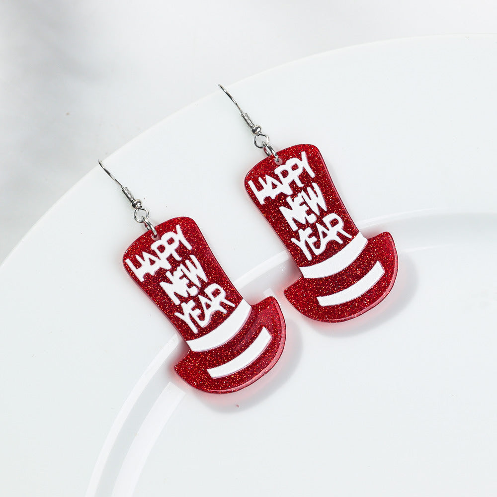 Wholesale Acrylic Alphabet Earrings - Party Fashion Accessory for Boutique Resale or Gift