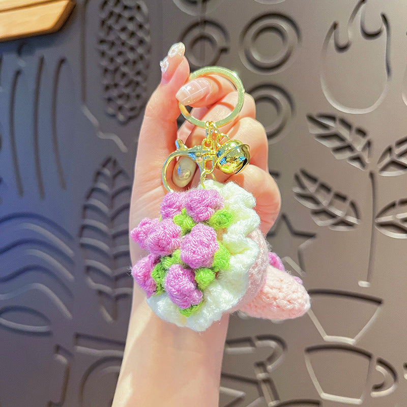 Wholesale Teacher's Day Plush Flower Keychains ACC-KC-HangLi026