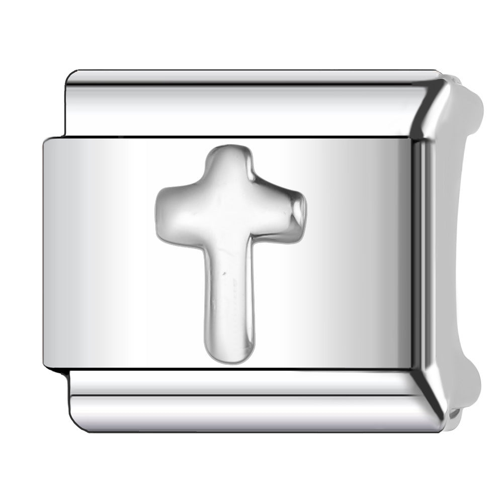 Wholesale 5pcs Italian Charm Bracelet 9mm DIY Splicing Cute Creative Stainless Steel Composable Bracelet