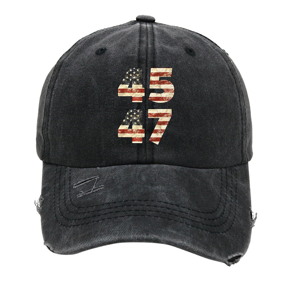 Wholesale  Washed Printed Baseball Cap