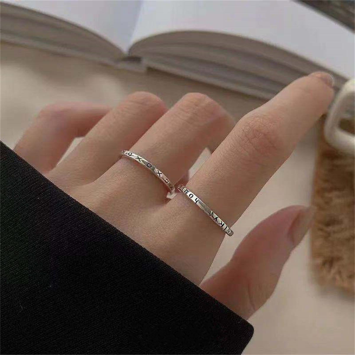Wholesale  Love Ring Opening Adjustable Text Ring