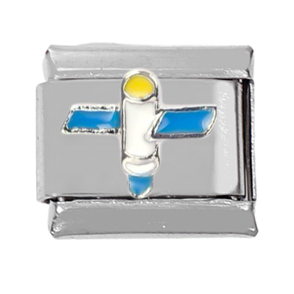 Wholesale 5pcs Italian Charm Bracelet Charm Module Stainless Steel Car Airplane Bracelet 9mm DIY Pattern Free Stitching Detachable Composable Bracelet ACC-BT-DaLiang020