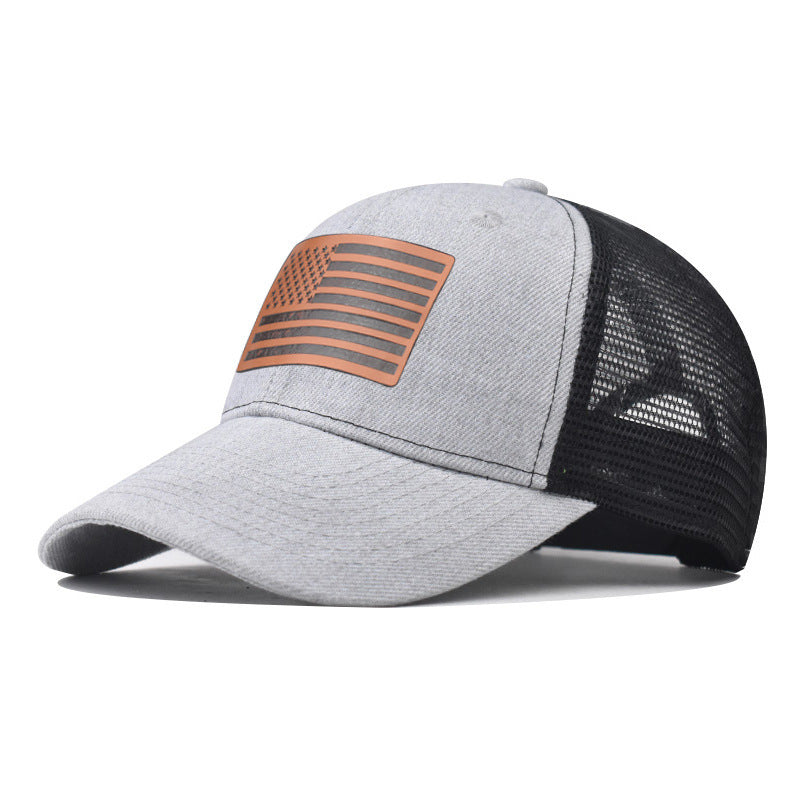 Wholesale American Flag Independence Day Baseball Cap Adjustable Breathable Oxford Lined Outdoor Hat For Adults