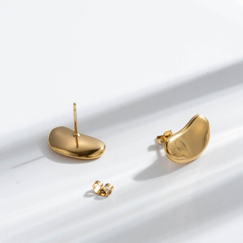 Wholesale titanium steel fashion high sense retro earrings