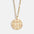 Wholesale Round 12 Zodiac Signs Full Diamond Coin 12 Zodiac Signs Necklace