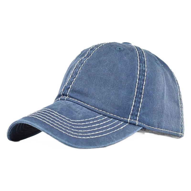 Wholesale  Washed Cowboy Hat  Thick Line Solid Color Baseball Cap