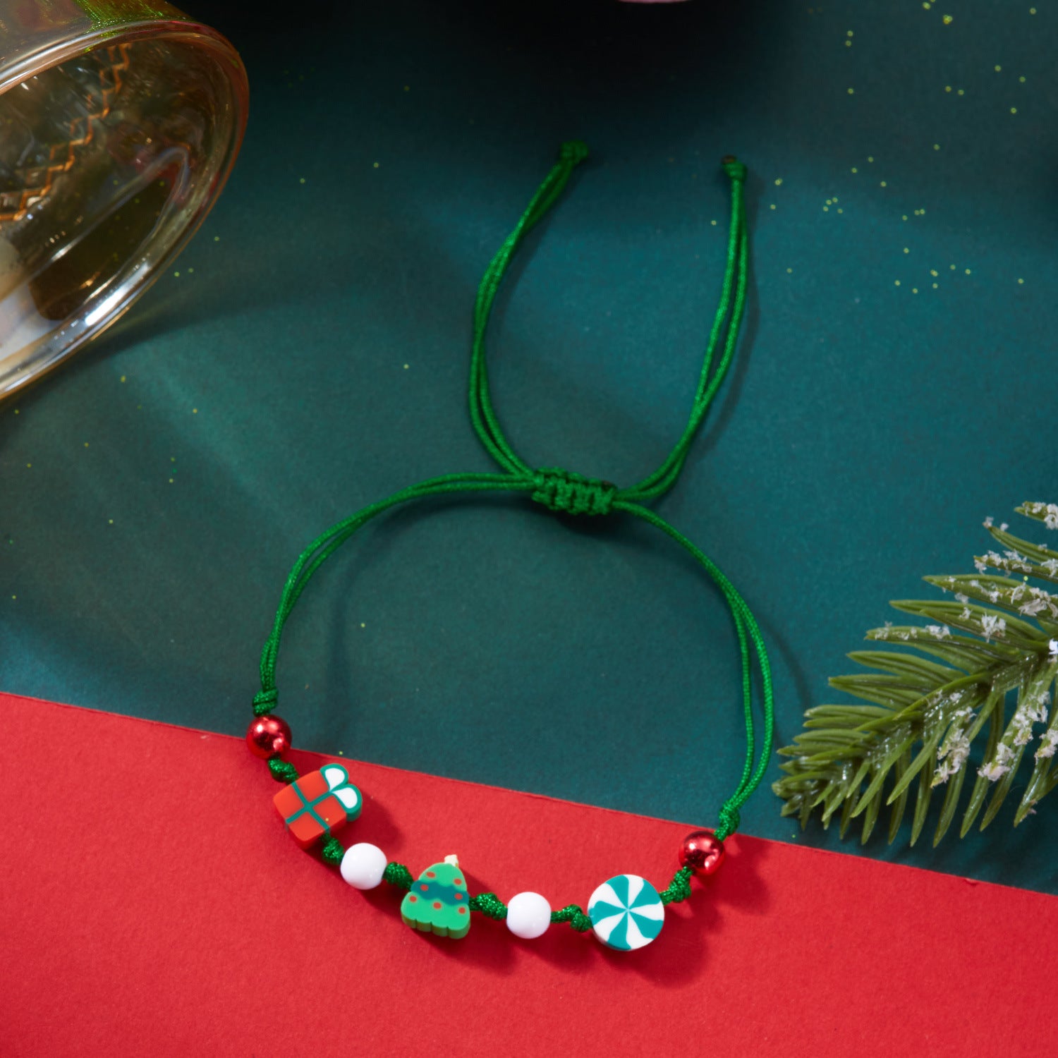 Wholesale Christmas Woven Paper Card Bracelet