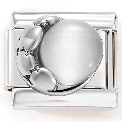 Wholesale 9mm Italian Charm Starter Bracelets DIY square Single Section Creative Stainless Steel Composable Bracelet