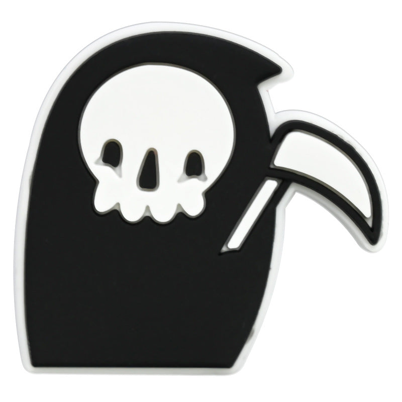 Wholesale Random 100pcs Halloween PVC Soft Rubber Shoe Buckle Decoration ACC-SC-RYY071