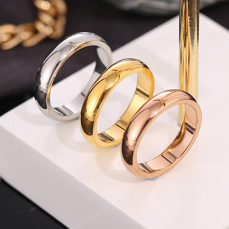 Wholesale Titanium Steel Rings 18k Pinky Ring ACC-RS-KDC002